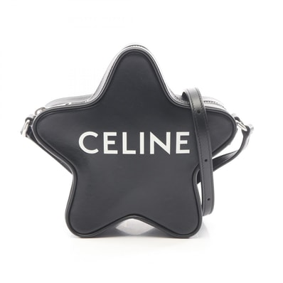 セリーヌ CELINE スモール エトワール ショルダーバッグ バッグ レザー レディース ブラック系 198763DW3 【中古】