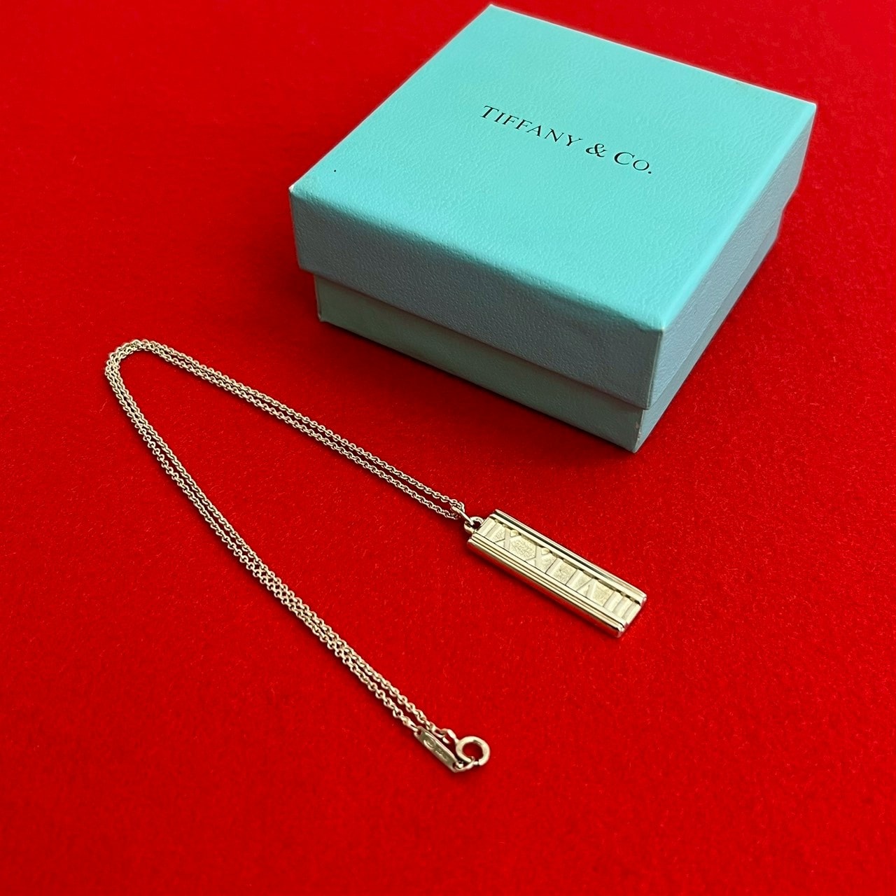 TIFFANY&Co. ティファニー アトラス バー ネックレス シルバー925 ネックレス シルバー
 3981b