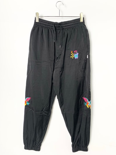 WTAPS18AW CRIBS/TROUSERS.RACO. Satin "black"