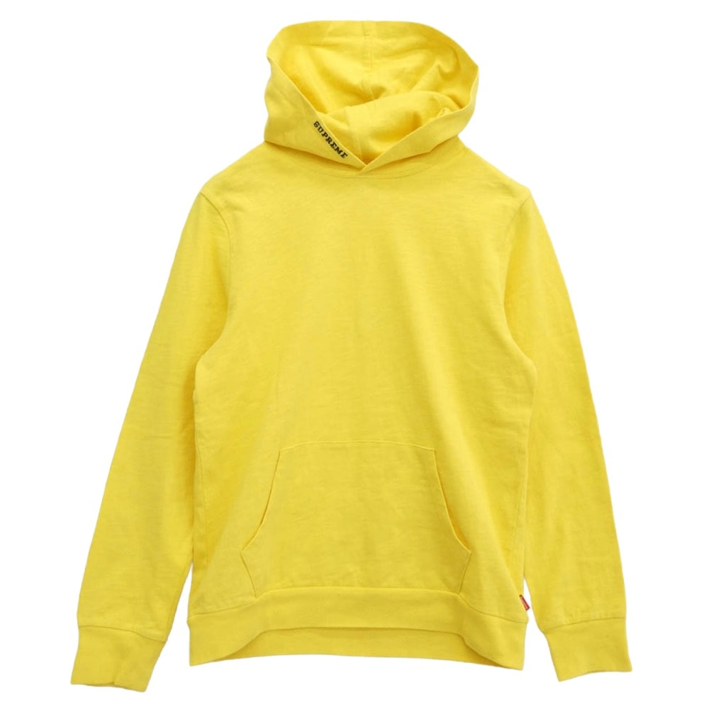 Supreme シュプリーム パーカー 白タグ オールド プルオーバー パーカー フーディー イエロー系 S【中古】
