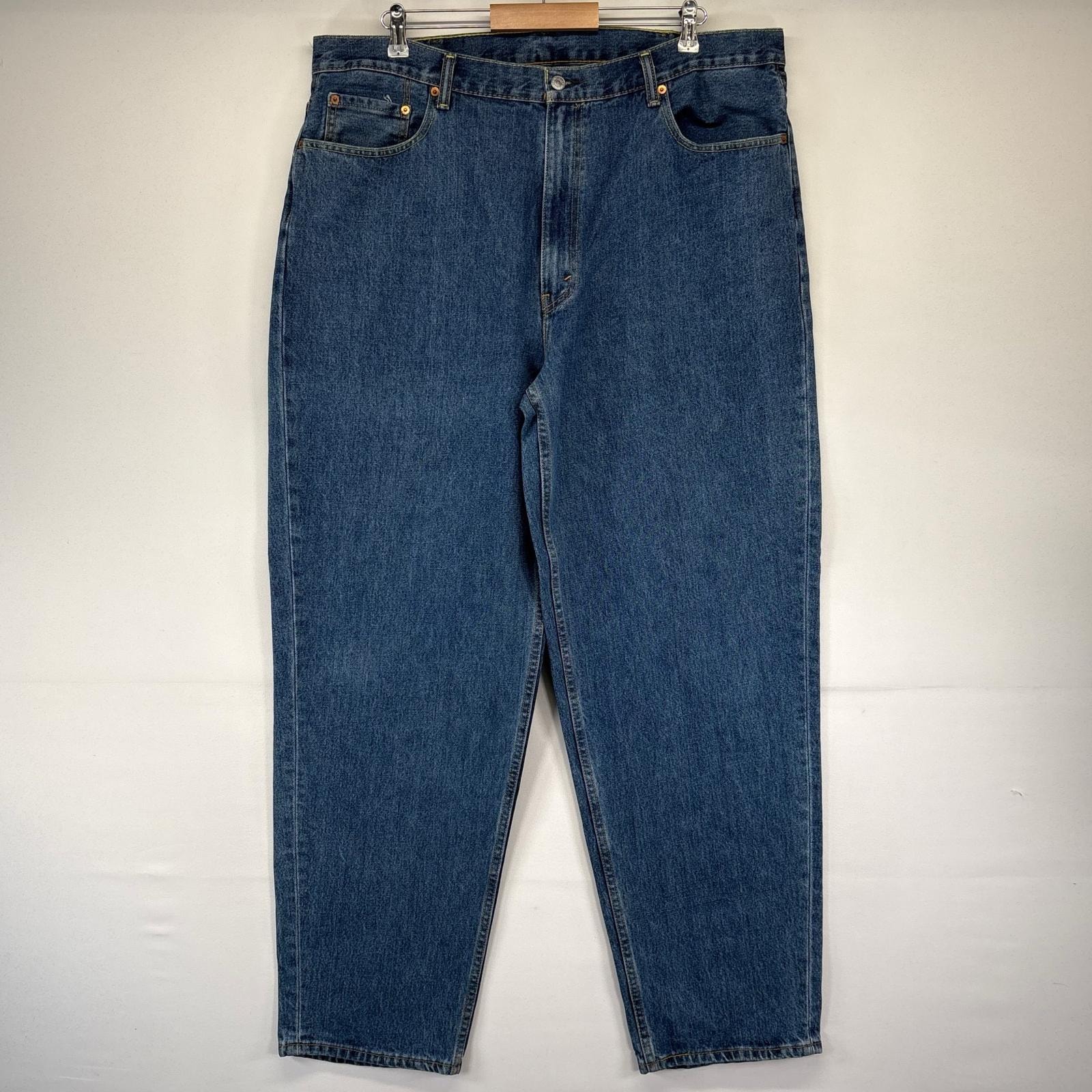 古着 リーバイス Levi's デニム パンツ 560 バギー ジーパン テーパード 大きいサイズ W42×L34  ブルー系 メンズ