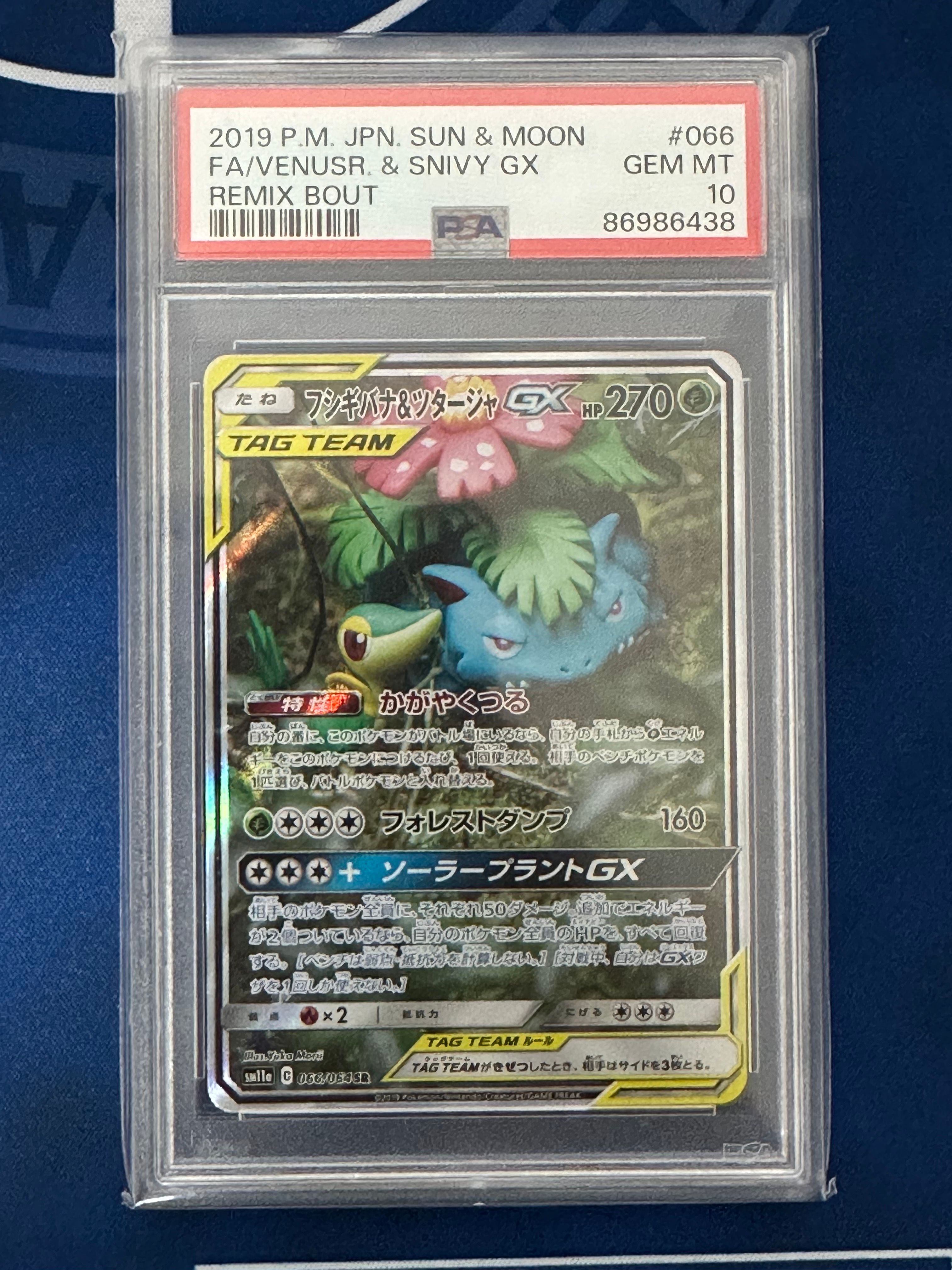 フシギバナ&ツタージャGX SR: SA[SM11a 066/064](強化拡張パック「リミックスバウト」)
