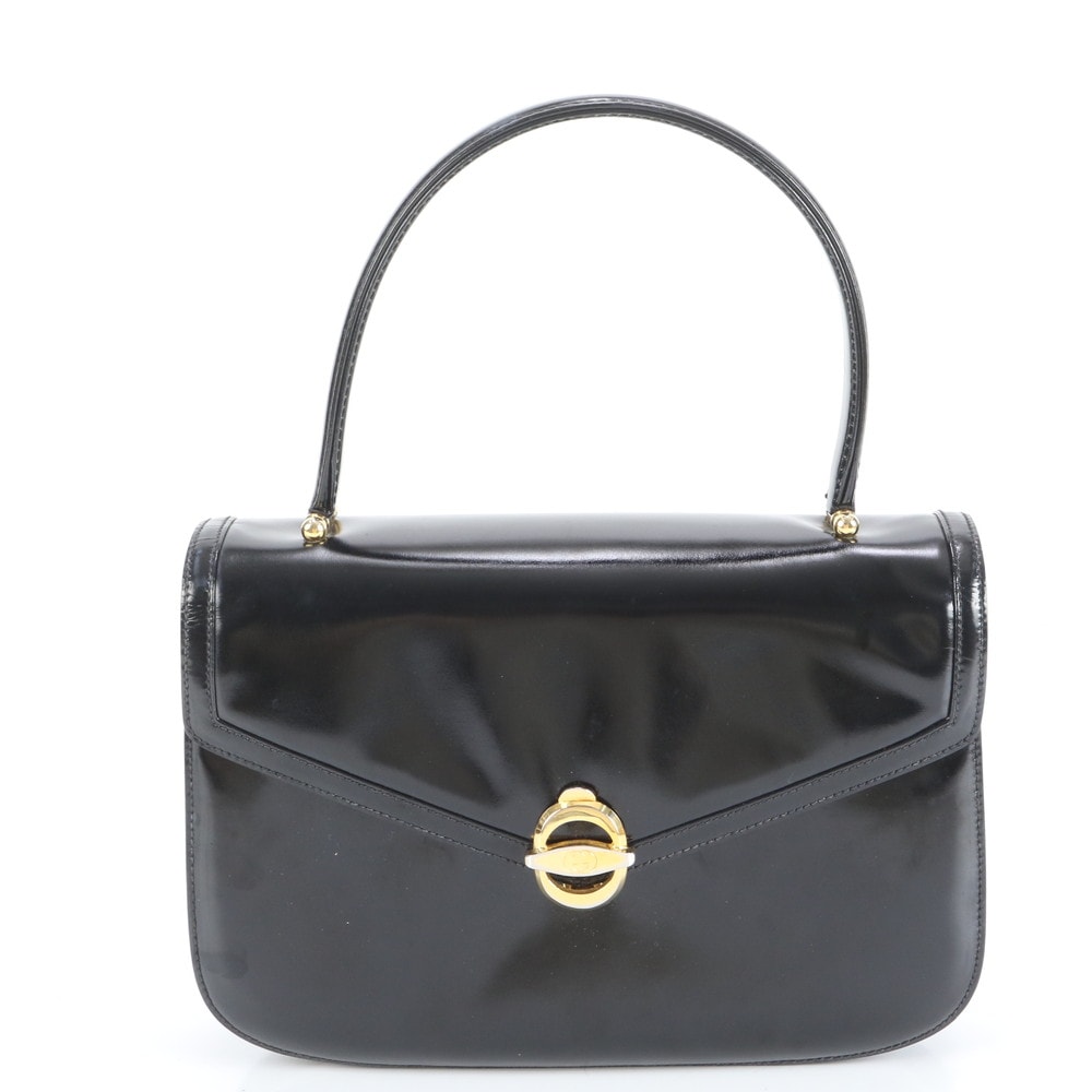 ■美品 グッチ オールド トップハンドルハンドバッグ レザー