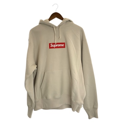 美品 Supreme シュプリーム ボックスロゴ サイズM ベージュ コットン ポリエステル/ パーカー フーディ 602748 【中古】
