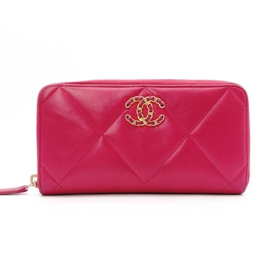 シャネルディズヌフ CHANEL 19 長財布 レディース