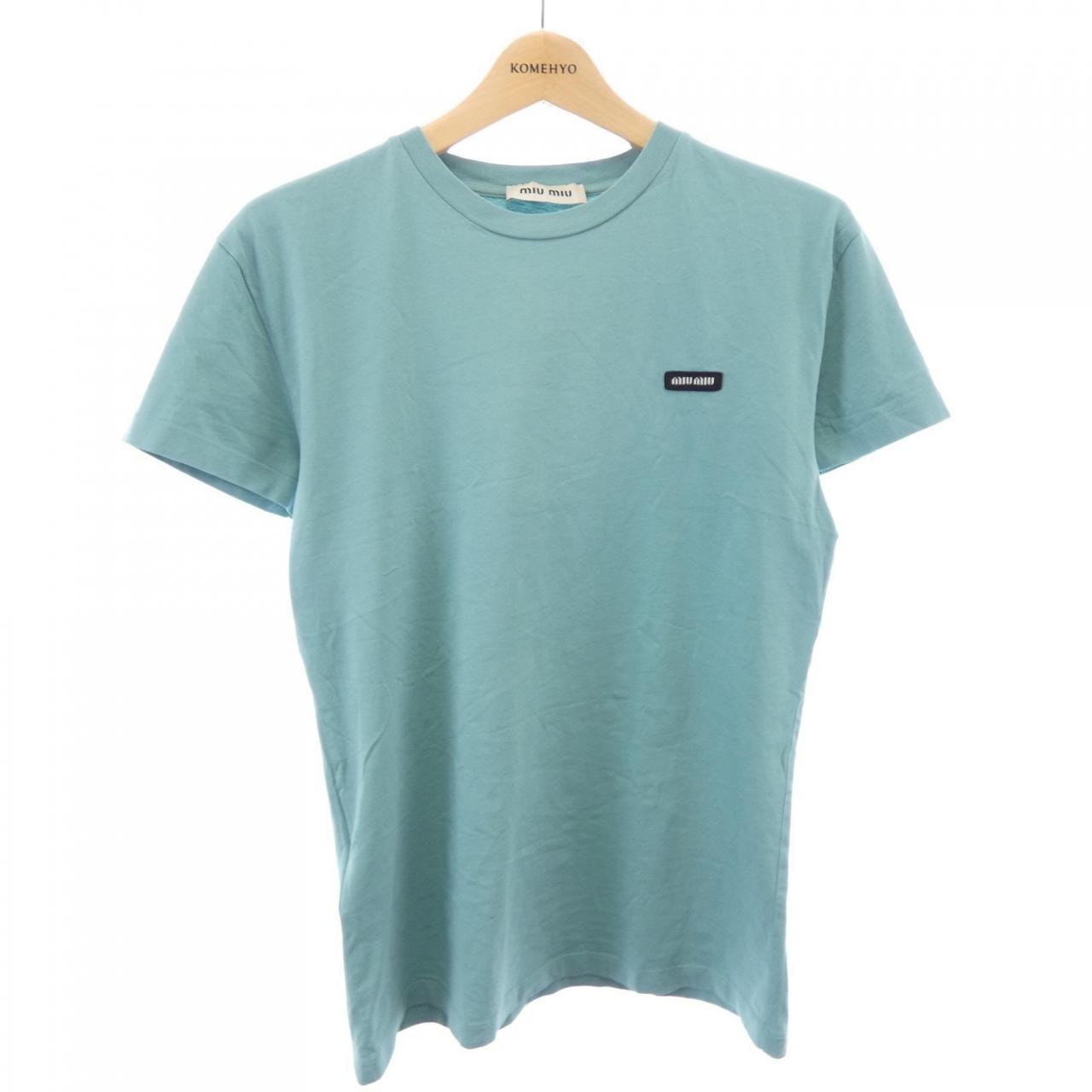 ミュウミュウ MIU MIU MIU MIUロゴ MJE15 SOOO 137E. Tシャツ