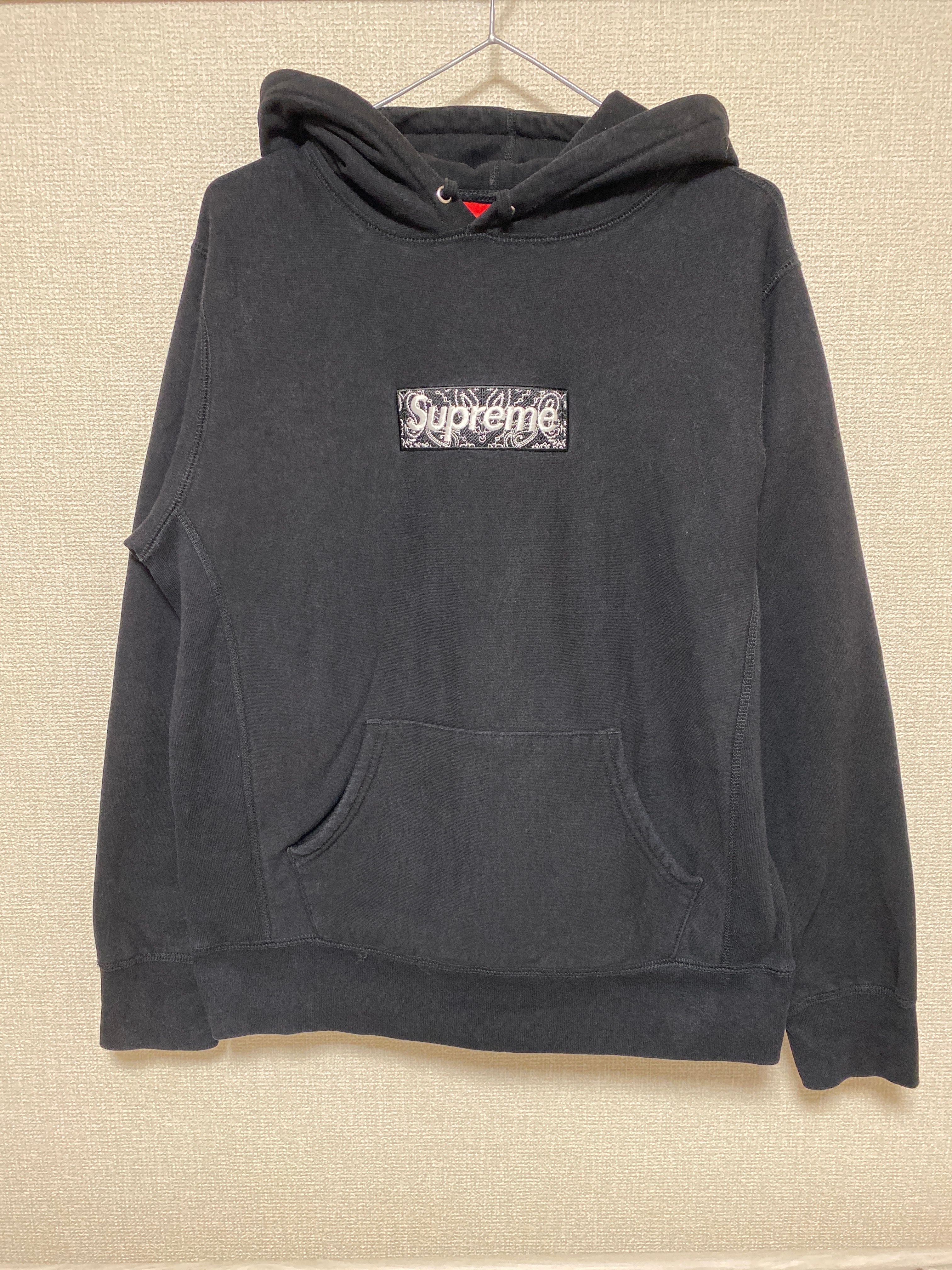 Supreme Bandana Box Logo Hooded Sweatshirt "Black"
