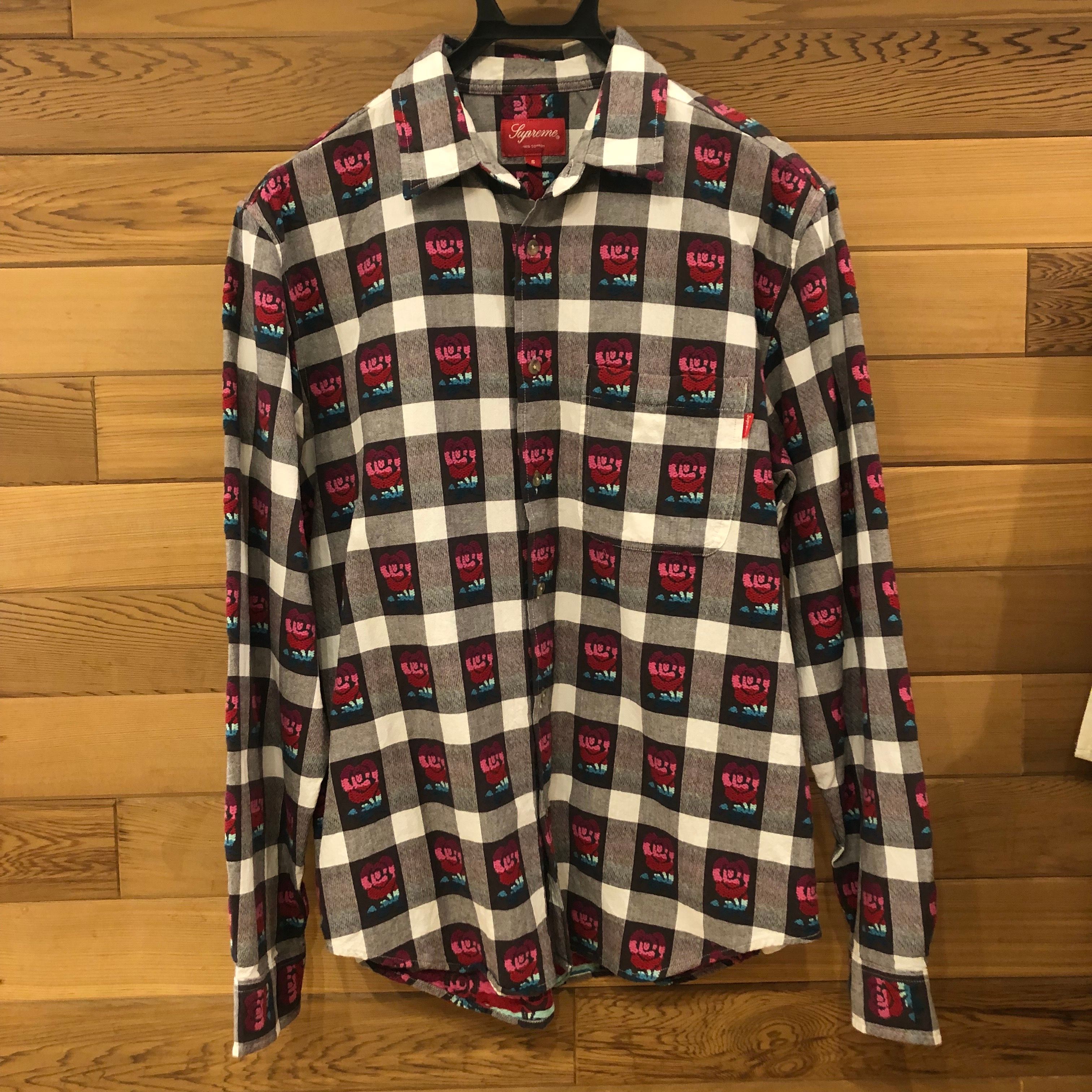 Supreme Rose Buffalo Plaid Shirt "White"