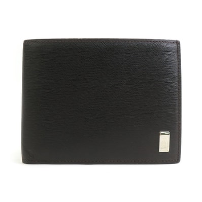 ダンヒル Dunhill 二つ折り財布 レザー ブラウン メンズ【中古】 h31992a