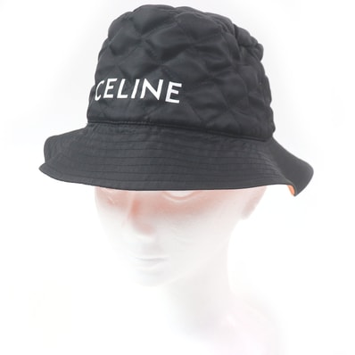 CELINE Quilting Bucket Hat Nylon Twill "Black"