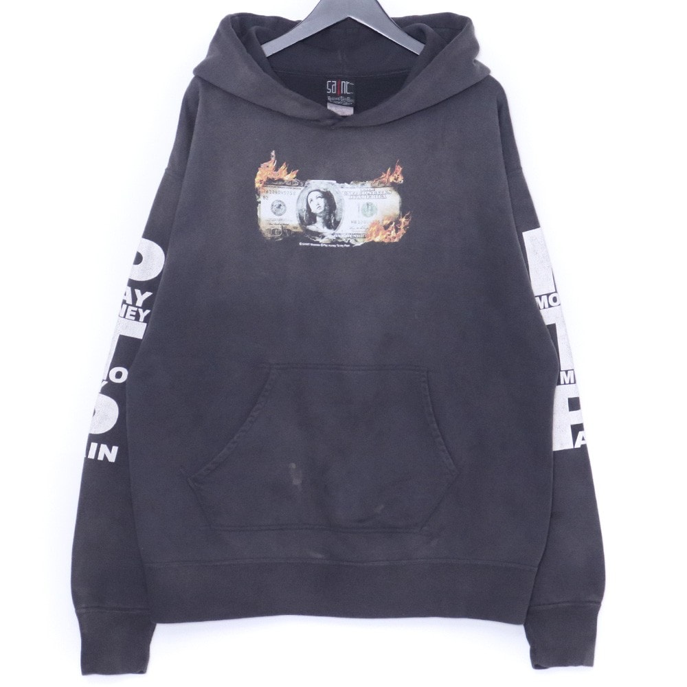 SAINT Mxxxxxx x Pay Money To My Pain 24SS Hoodie Brnd Money "Black"