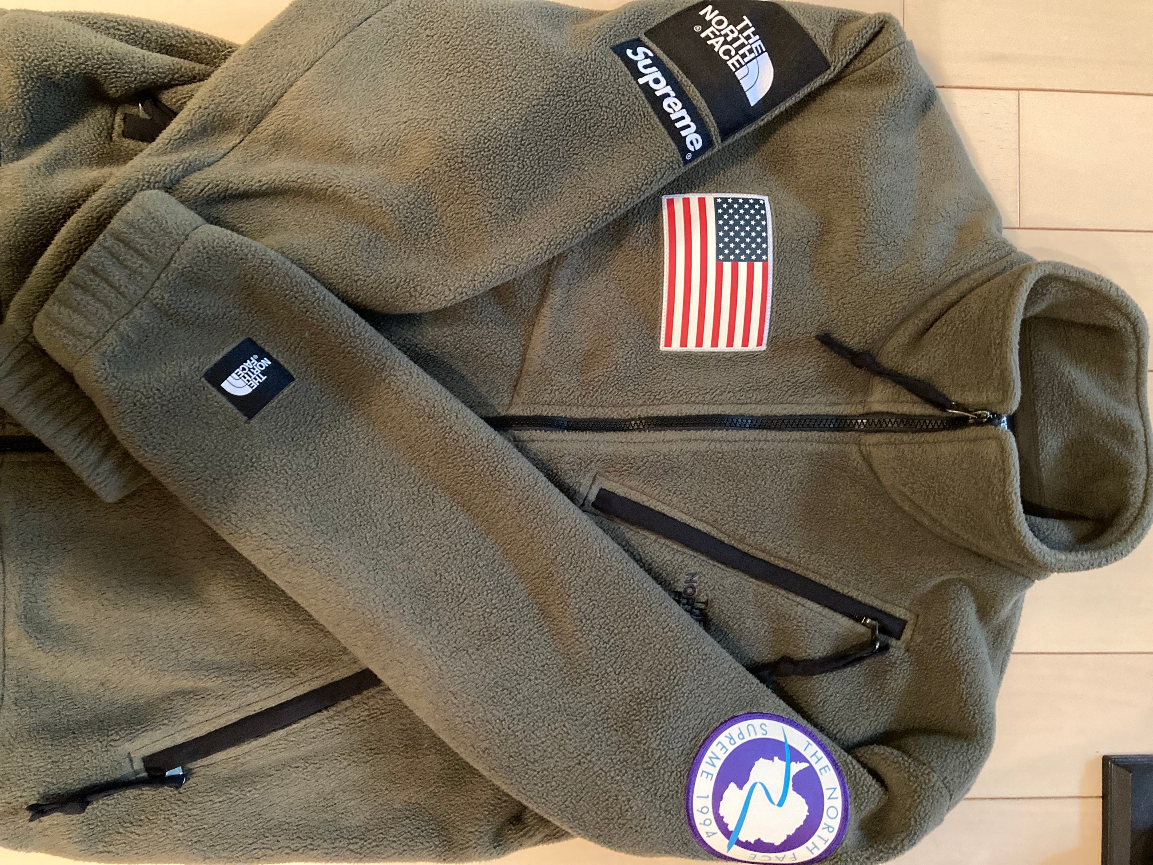 Supreme x The North Face Polartec Fleece Jacket "Olive"