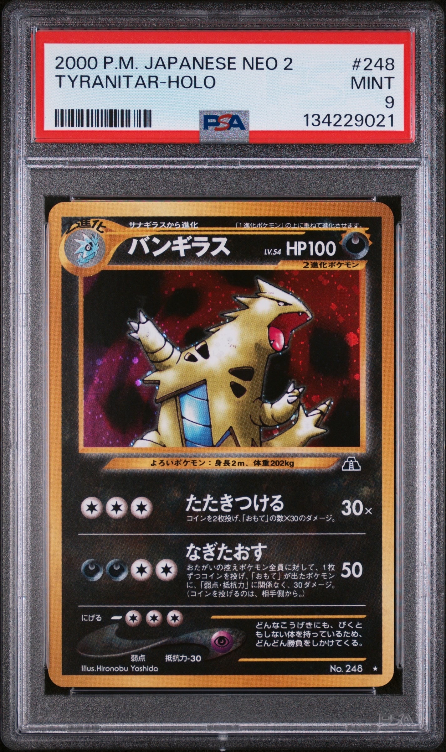 バンギラス ★ : 旧裏 [neo2 No.248](ポケモンカード★neo 拡張パック「遺跡をこえて...」)