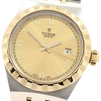 ★保 チュードル ロイヤル デイト 28303 レディース 【中古】
