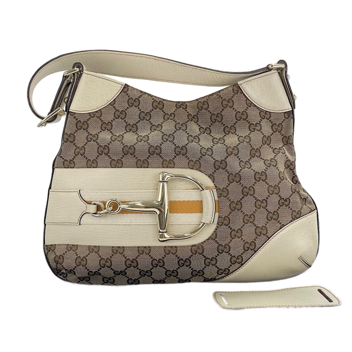 グッチ GUCCI GGキャンバス ホースビット ショルダーバッグ【中古】