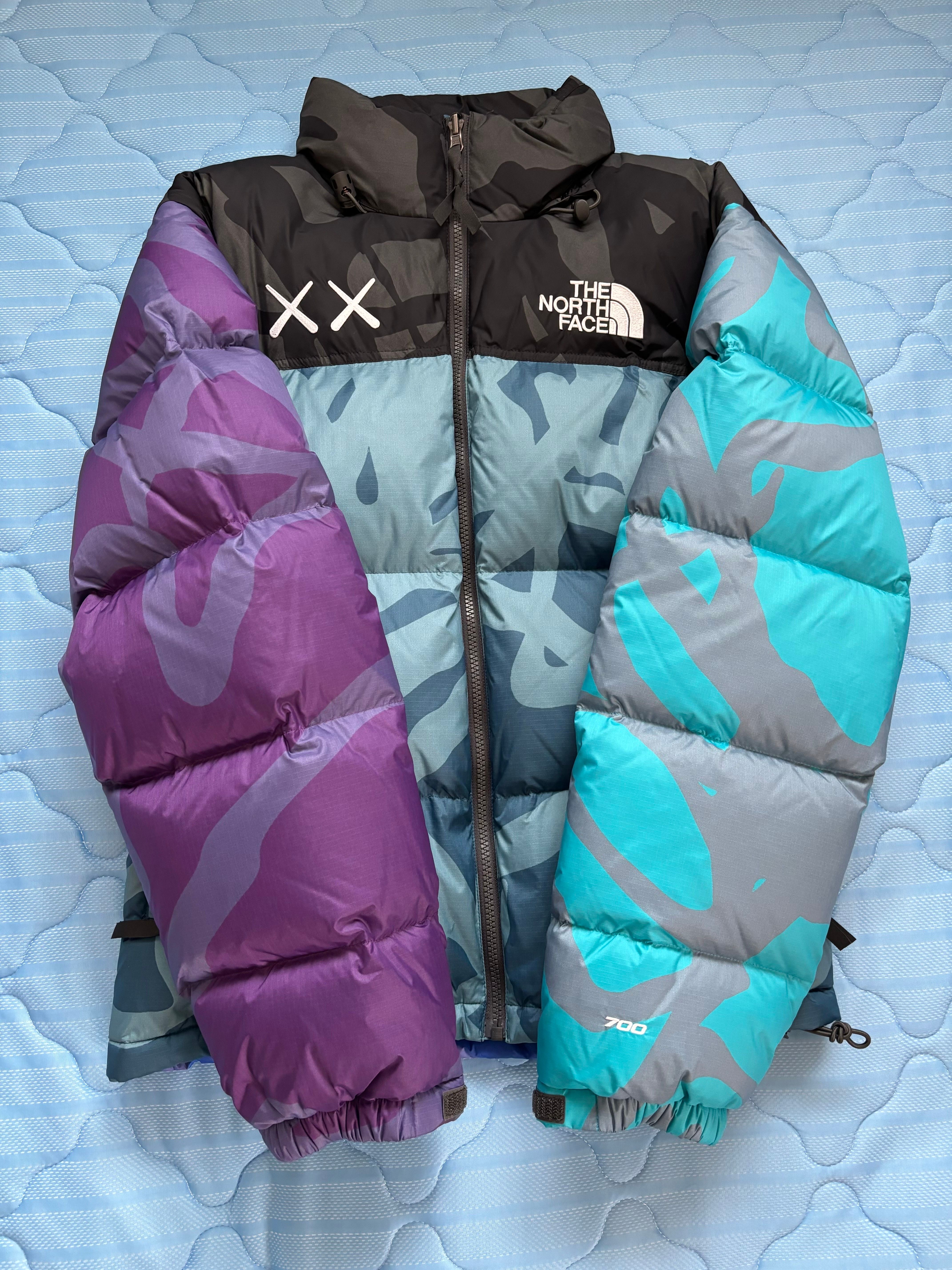 The North Face Kaws Nuptse Jacket "Blue Purple"