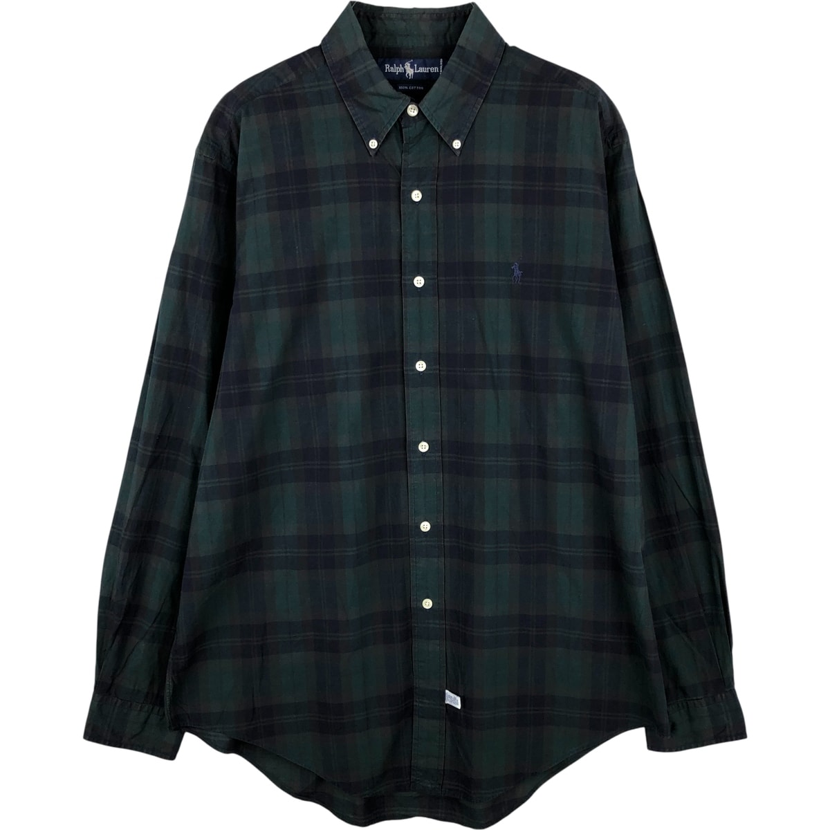 古着 ラルフローレン Ralph Lauren 長袖 ボタンダウンチェックシャツ メンズL相当/eaa616024