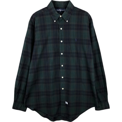古着 ラルフローレン Ralph Lauren 長袖 ボタンダウンチェックシャツ メンズL相当/eaa616024