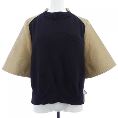 サカイ SACAI COTTON GABARDINE X KNIT PULLOVER 24-07082 トップス