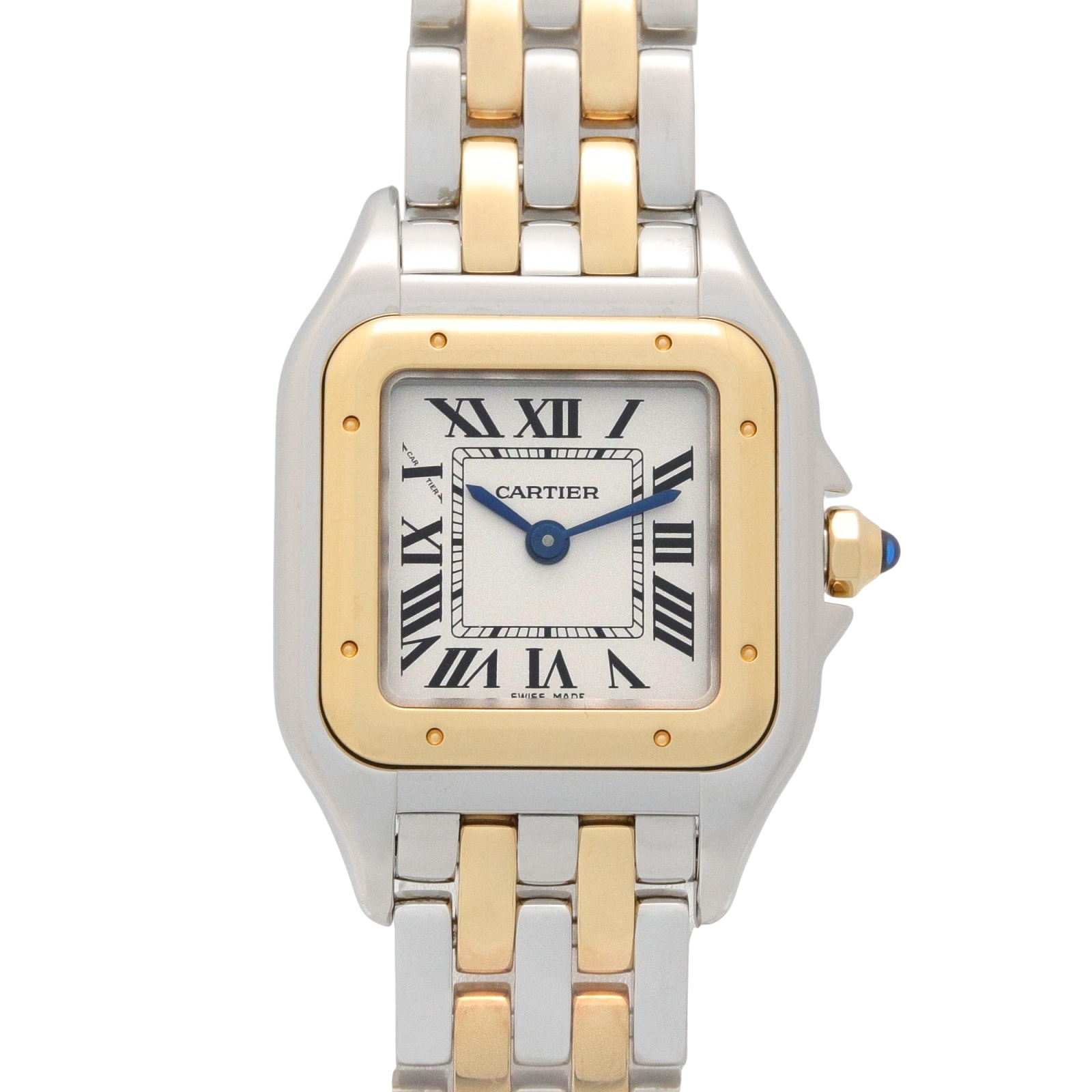 カルティエ CARTIER パンテール SM 2ロウ 腕時計 時計 K18(イエローゴールド) ステンレススチール レディース シルバー系 W2PN0006 【中古】