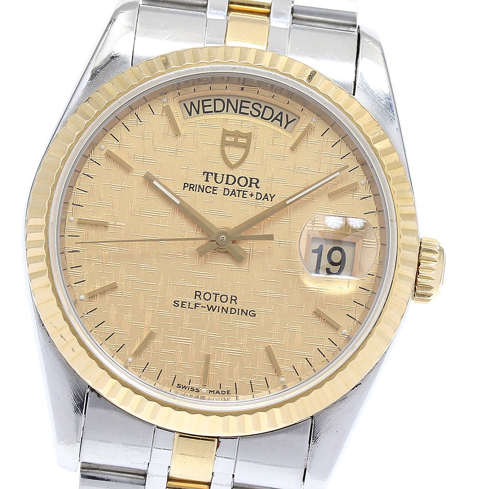 チュードル プリンス デイトデイ YGコンビ 76213 メンズ 【中古】