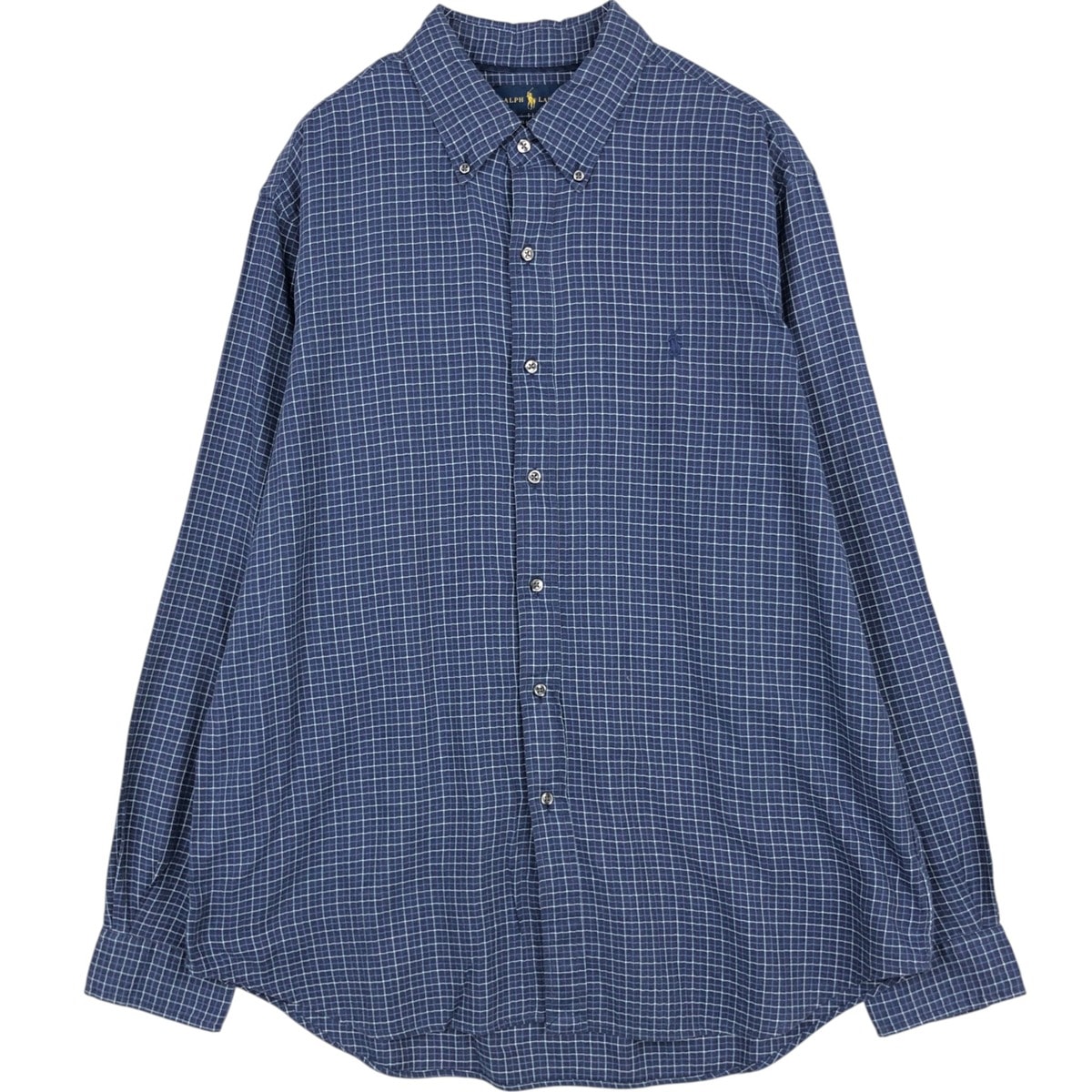 古着 ラルフローレン Ralph Lauren CLASSIC FIT クラシックフィット 長袖 ボタンダウンチェックシャツ メンズXL相当/eaa676716