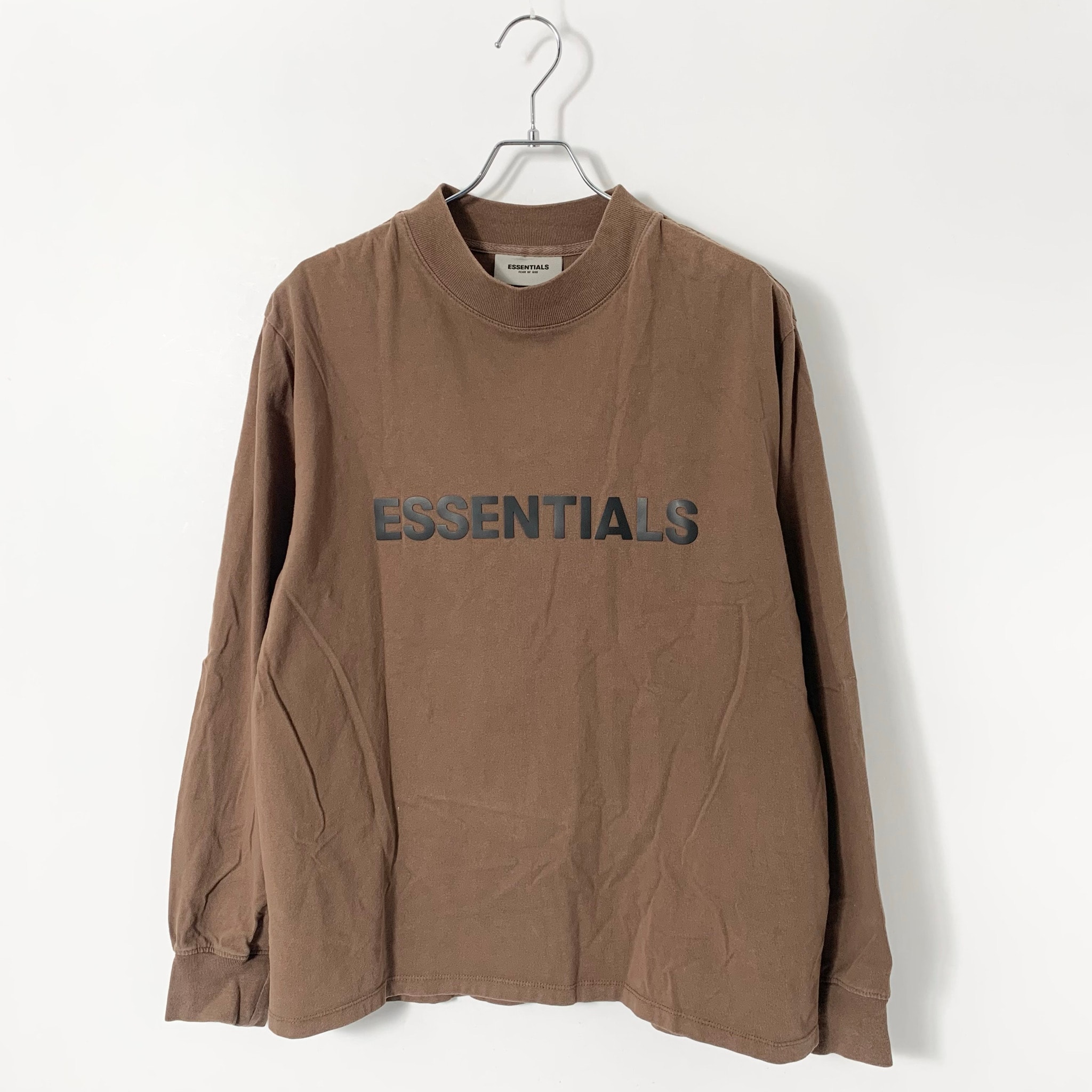 FEAR OF GOD ESSENTIALS / SSENSE 3D Silicon Applique Boxy Long Sleeve T-Shirt "Rain Drum"