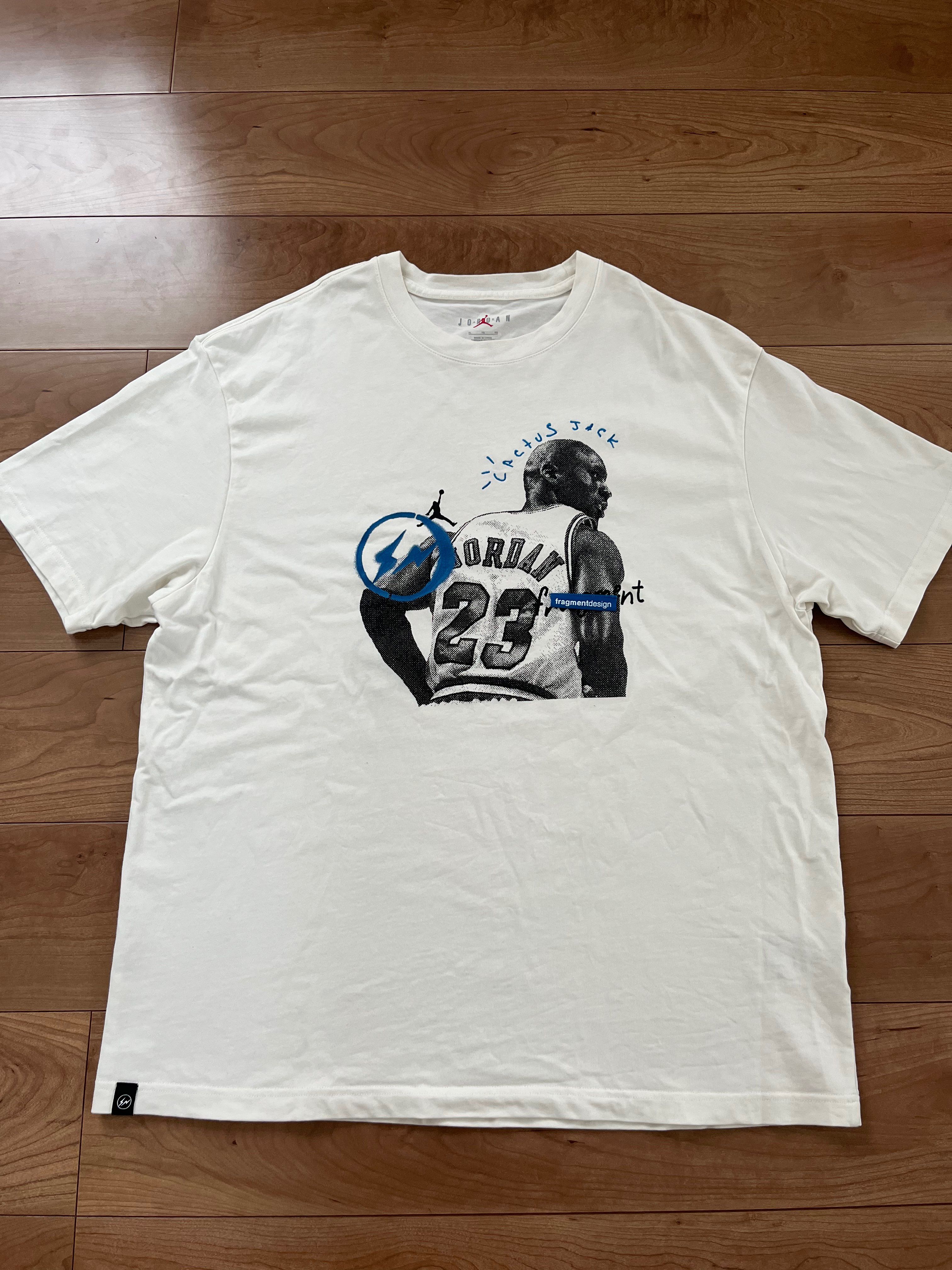 Air Jordan Travis Scott  Fragment Tee "White"