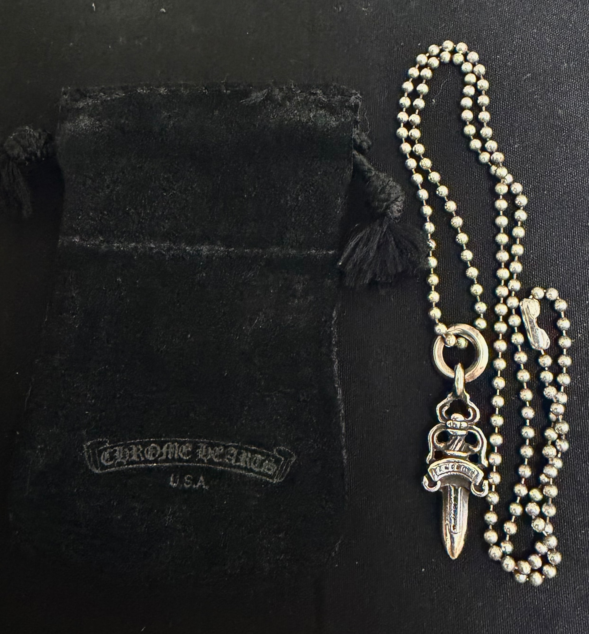 Chrome Hearts #5 Dagger Charm "Silver"