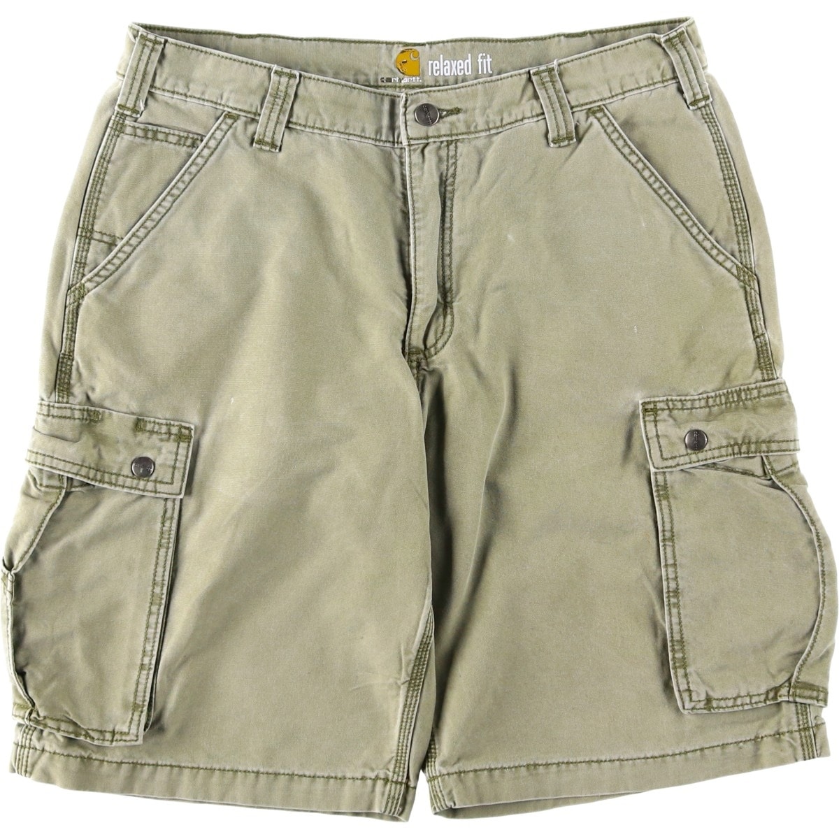 古着 カーハート Carhartt RELAXED FIT ダック カーゴショーツ ハーフパンツ メンズw34相当/eaa620695