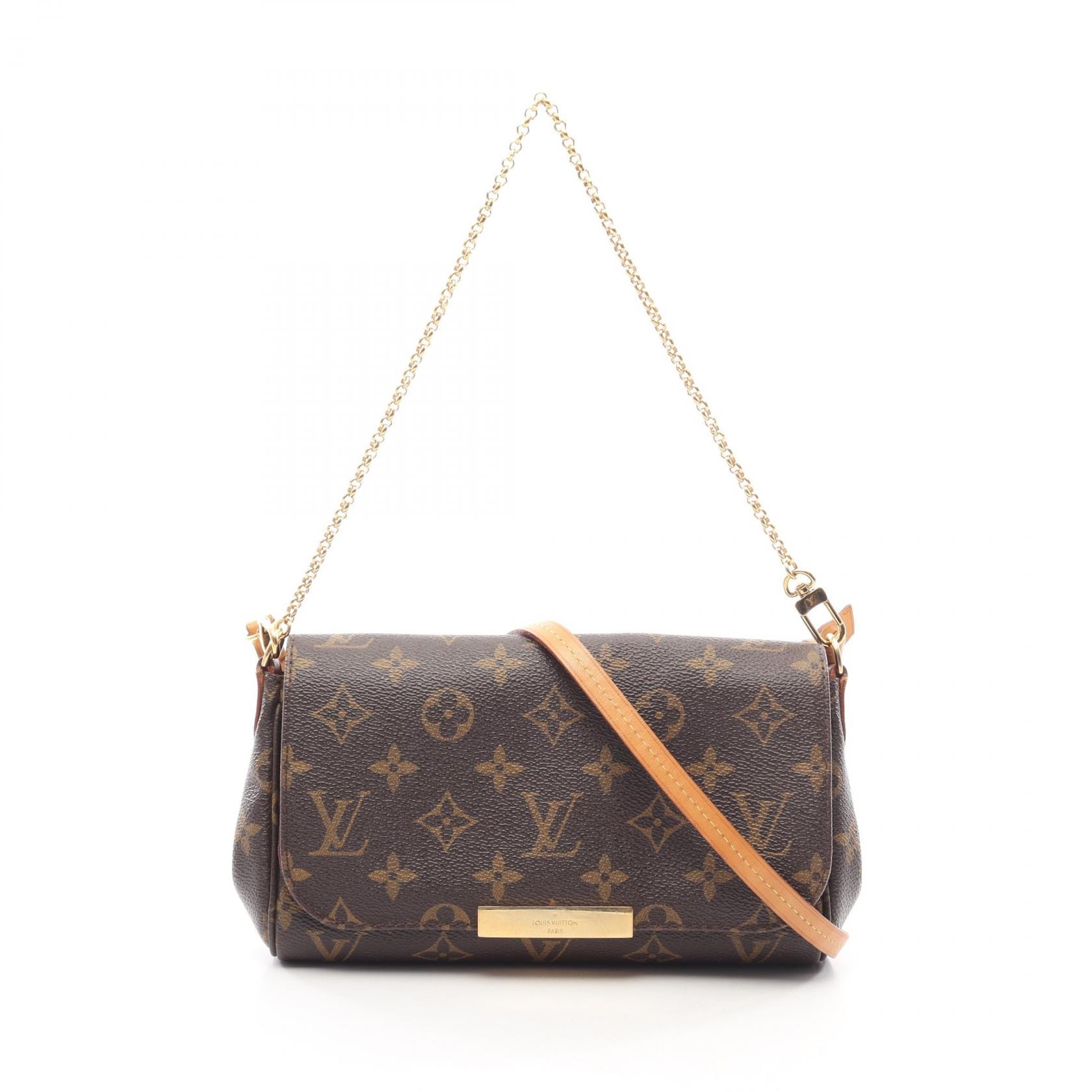 ルイ・ヴィトン LOUIS VUITTON フェイボリットPM 2WAY ハンドバッグ バッグ PVCコーティングキャンバス レザー モノグラム レディース ブラウン系 M40717 【中古】