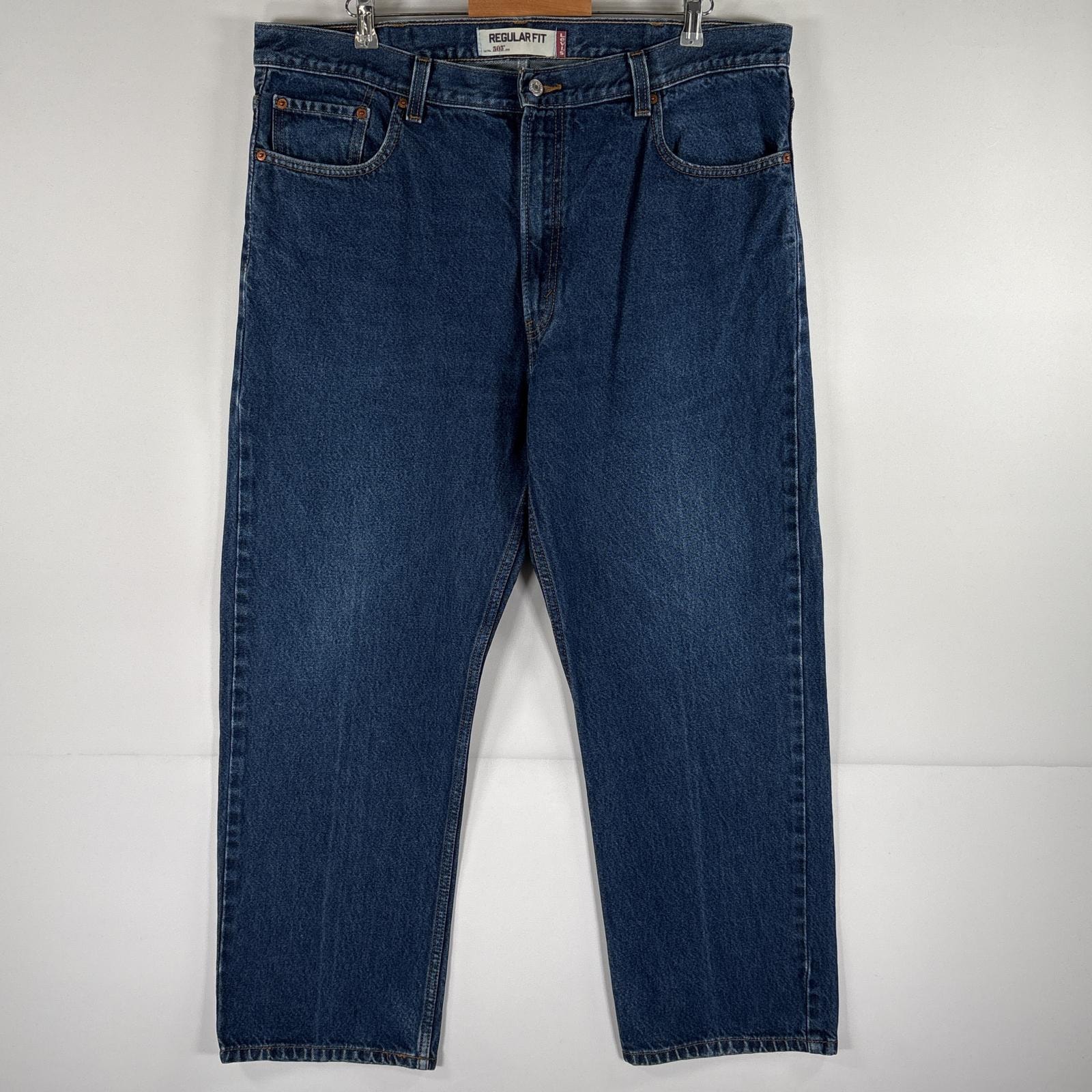古着 リーバイス Levi's デニムパンツ 505 ストレート ジーパン ジップフライ 5ポケット 大きいサイズ w42 L30 ブルー メンズ