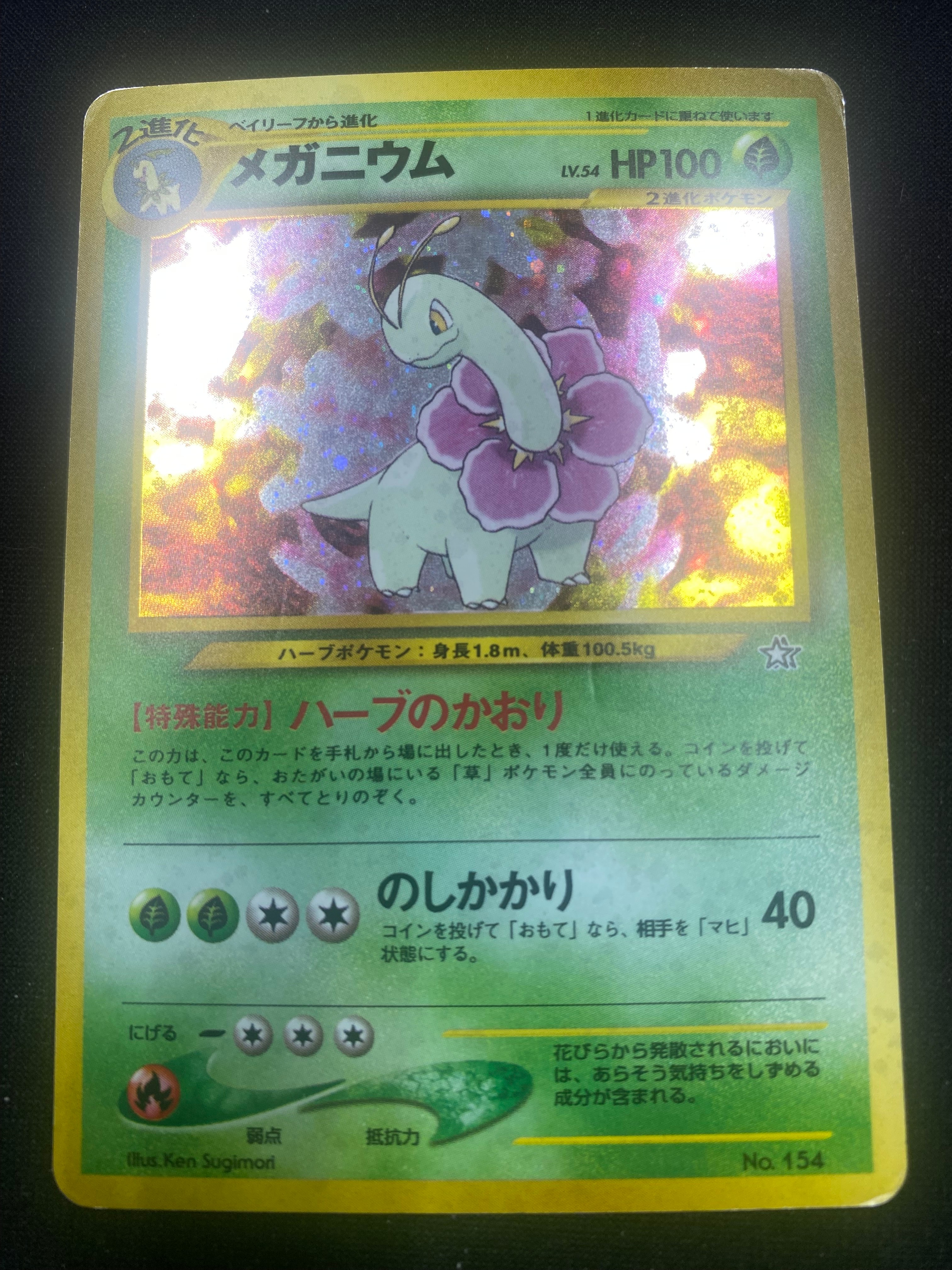 メガニウム : 旧裏 [PRMF-1 No.154](ポケモンカード★neo「プレミアムファイル」)