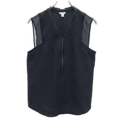 Calvin klein ノースリーブ ハーフジップ カットソー