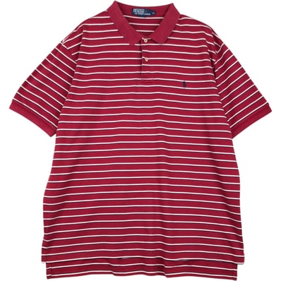 古着 ラルフローレン Ralph Lauren POLO by Ralph Lauren 半袖 ボーダー ポロシャツ メンズXL相当/eaa620811
