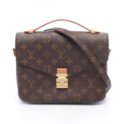 ルイ・ヴィトン LOUIS VUITTON ポシェット メティス MM モノグラム 2WAY ハンドバッグ バッグ PVCコーティングキャンバス レザー レディース ブラウン系 M44875 【中古】