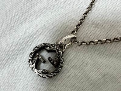 GUCCI Interlocking G Pendant Necklace