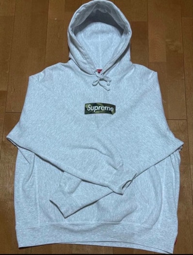 Supreme Box Logo Hooded Sweatshirt "Ash Grey" (23FW)
