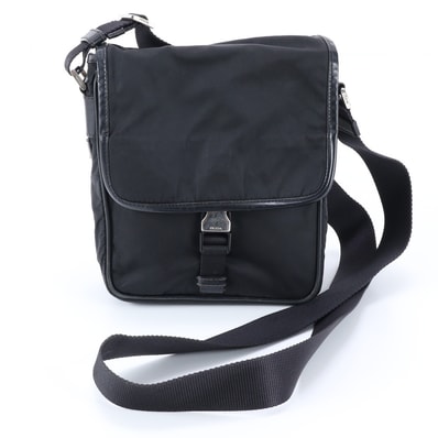 ■美品 プラダ テスート ナイロントライアングルロゴショルダーバッグ