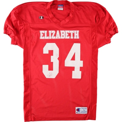 古着 00年代~ チャンピオン Champion AUTHENTIC ATHLETIC APPAREL Vネック メッシュ ゲームシャツ フットボールシャツ メンズL相当/eaa645265