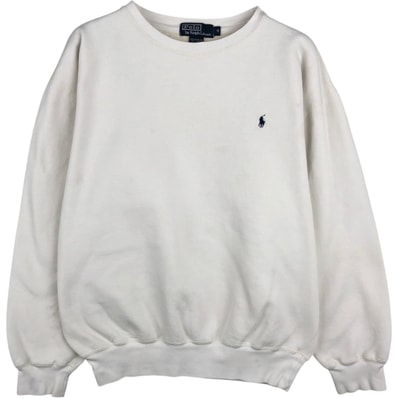 古着 ラルフローレン Ralph Lauren POLO by Ralph Lauren ワンポイントロゴスウェットシャツ トレーナー メンズM相当/eaa618818