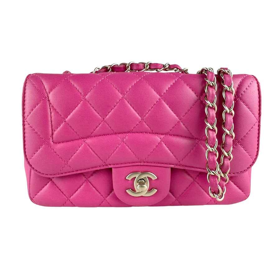 シャネル CHANEL ショルダーバッグ マトラッセ ラムスキン ピンク ライトゴールド レディース【中古】 z10027