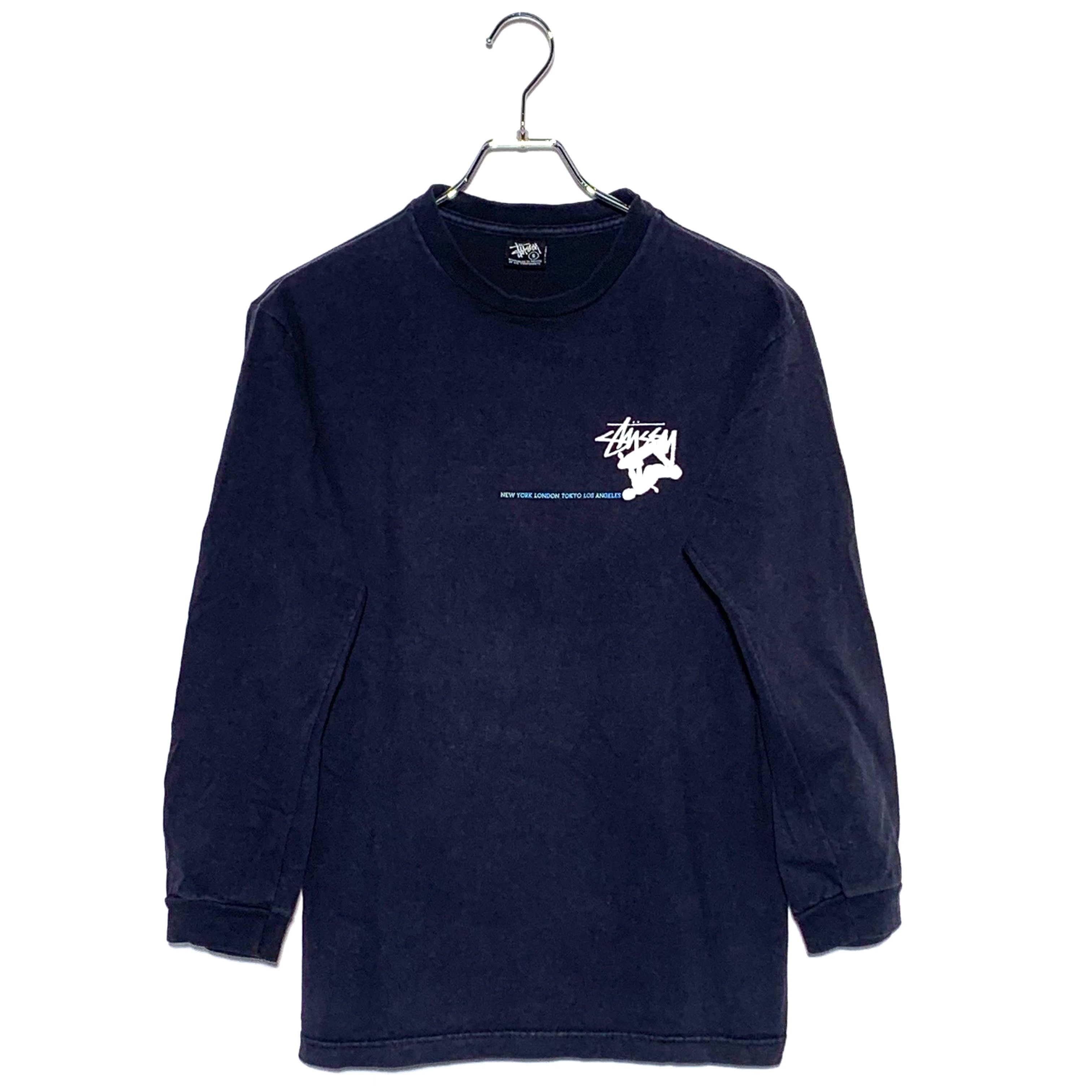 STUSSY SKATEBOARD TEE Navy