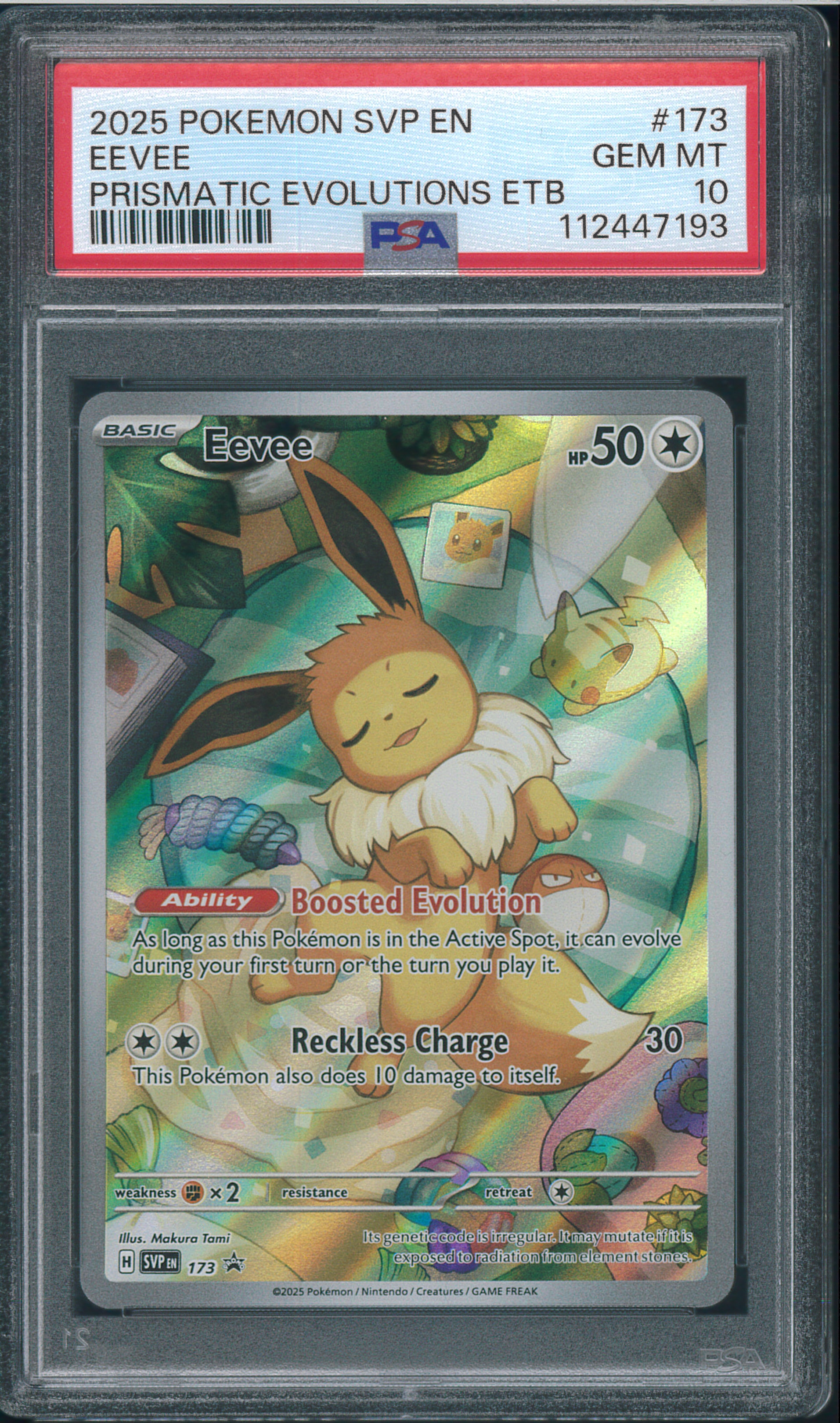 イーブイ P [SVP EN 173]【英語版】(スカーレット&バイオレット「プリズマティックエボリューションズ エリートトレーナボックス」)