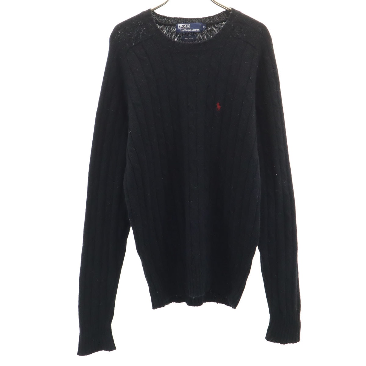 Polo by Ralph Lauren ポロバイラルフローレン 長袖 セーター S ブラック ニット