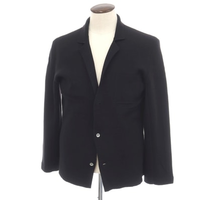【中古】ジルサンダー JIL SANDER ウール ジャケット型 3B カーディガン ブラック【サイズ50】【メンズ】