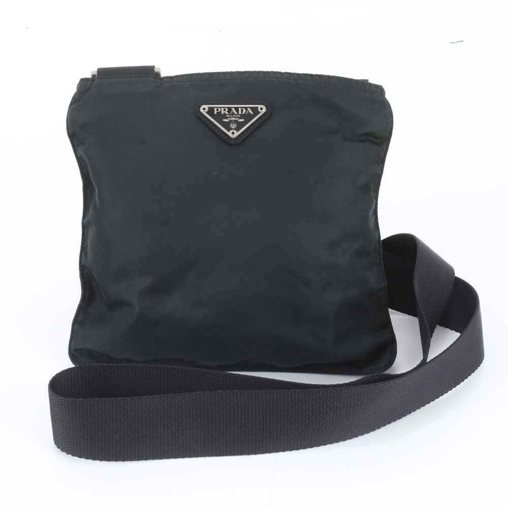 ■美品 プラダ テスート ナイロントライアングルロゴショルダーバッグ