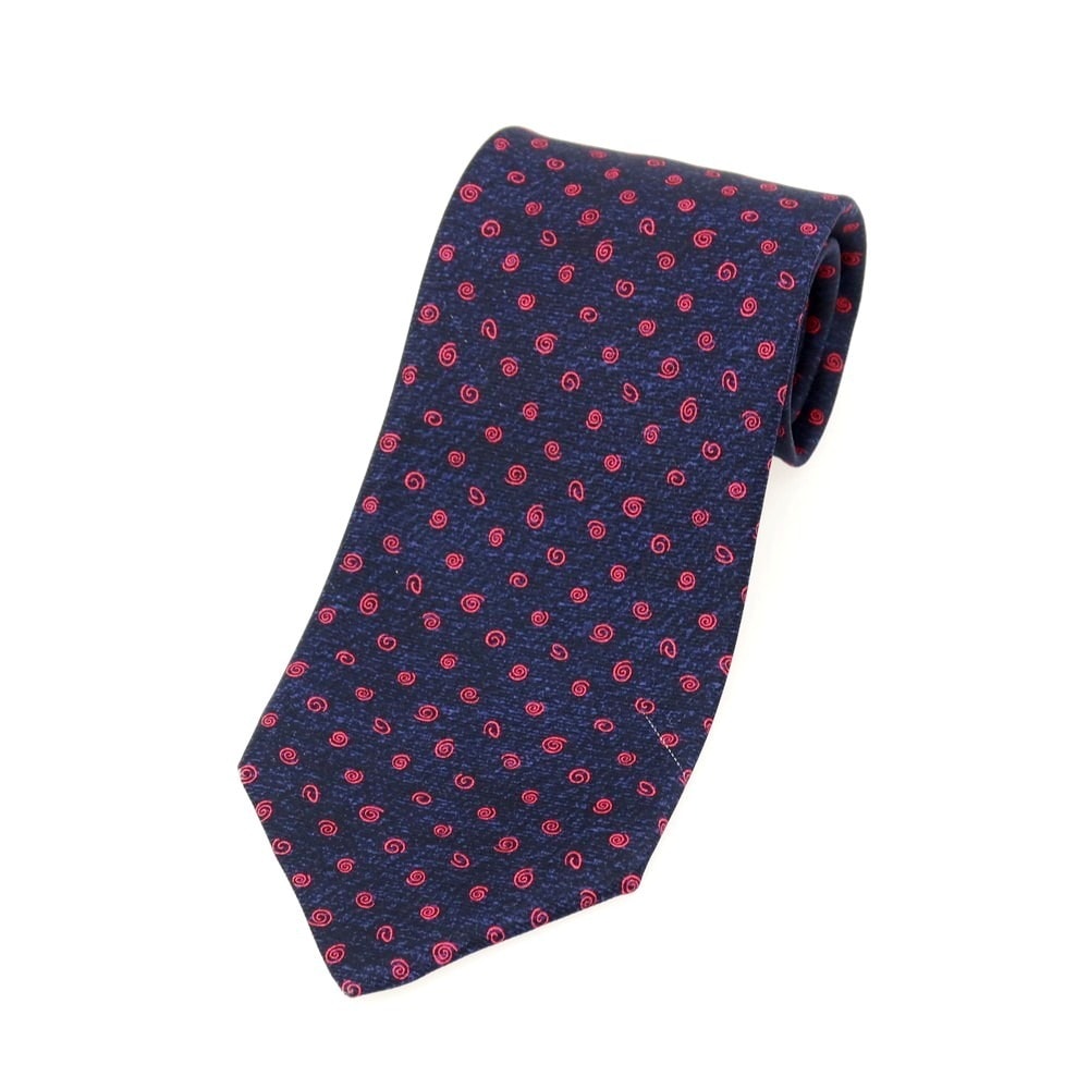 B (目立った傷や汚れなし)】【中古】ブルガリ BVLGARI シルク 小紋柄