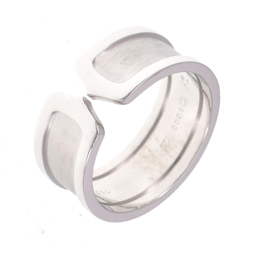 カルティエ CARTIER C2 リング サイズ63/JP23 K18WG メンズ S#138553