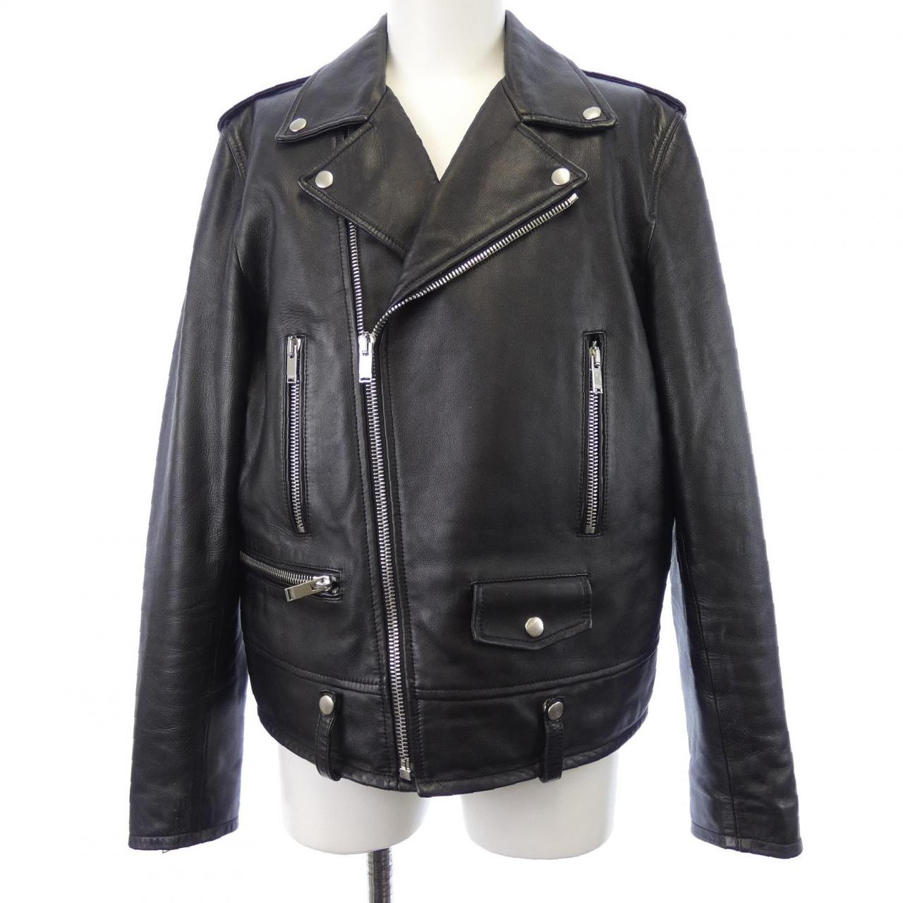 サンローラン SAINT LAURENT L01O クラシックモーターサイクルジャケット 484284 Y5YA2 レザーライダースジャケット